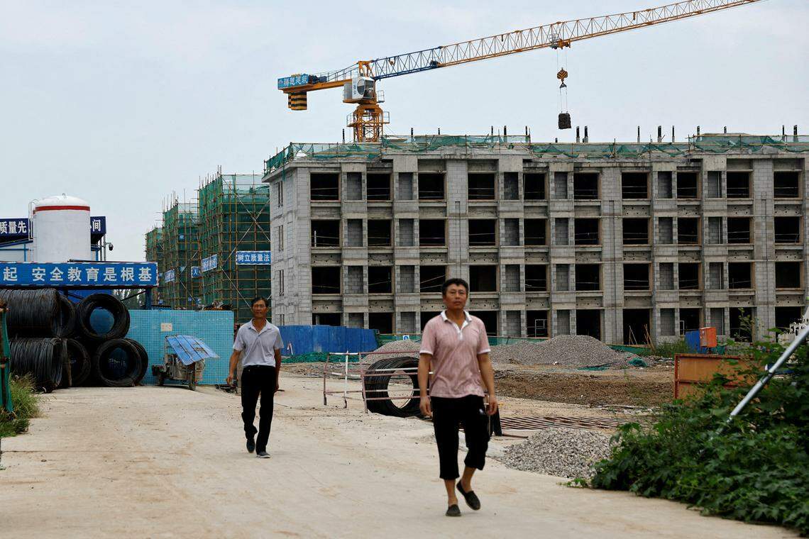 碧桂园天津一处在建楼盘
