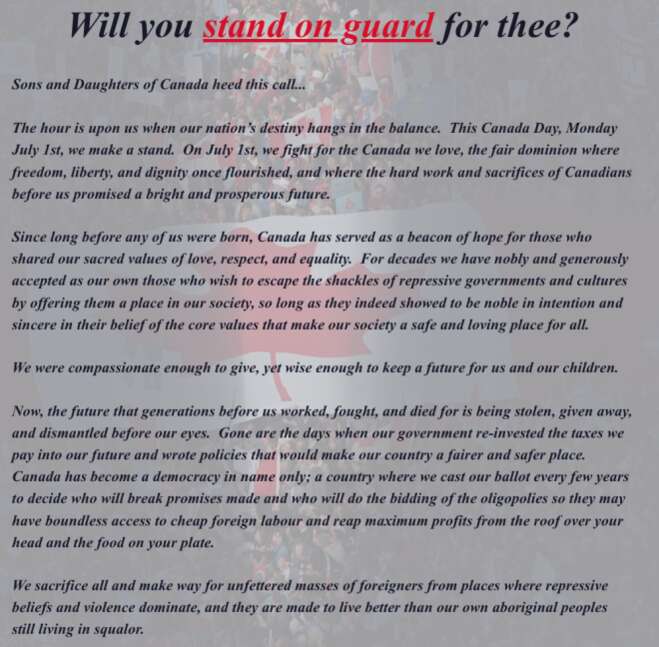 Will you stand on guard for this