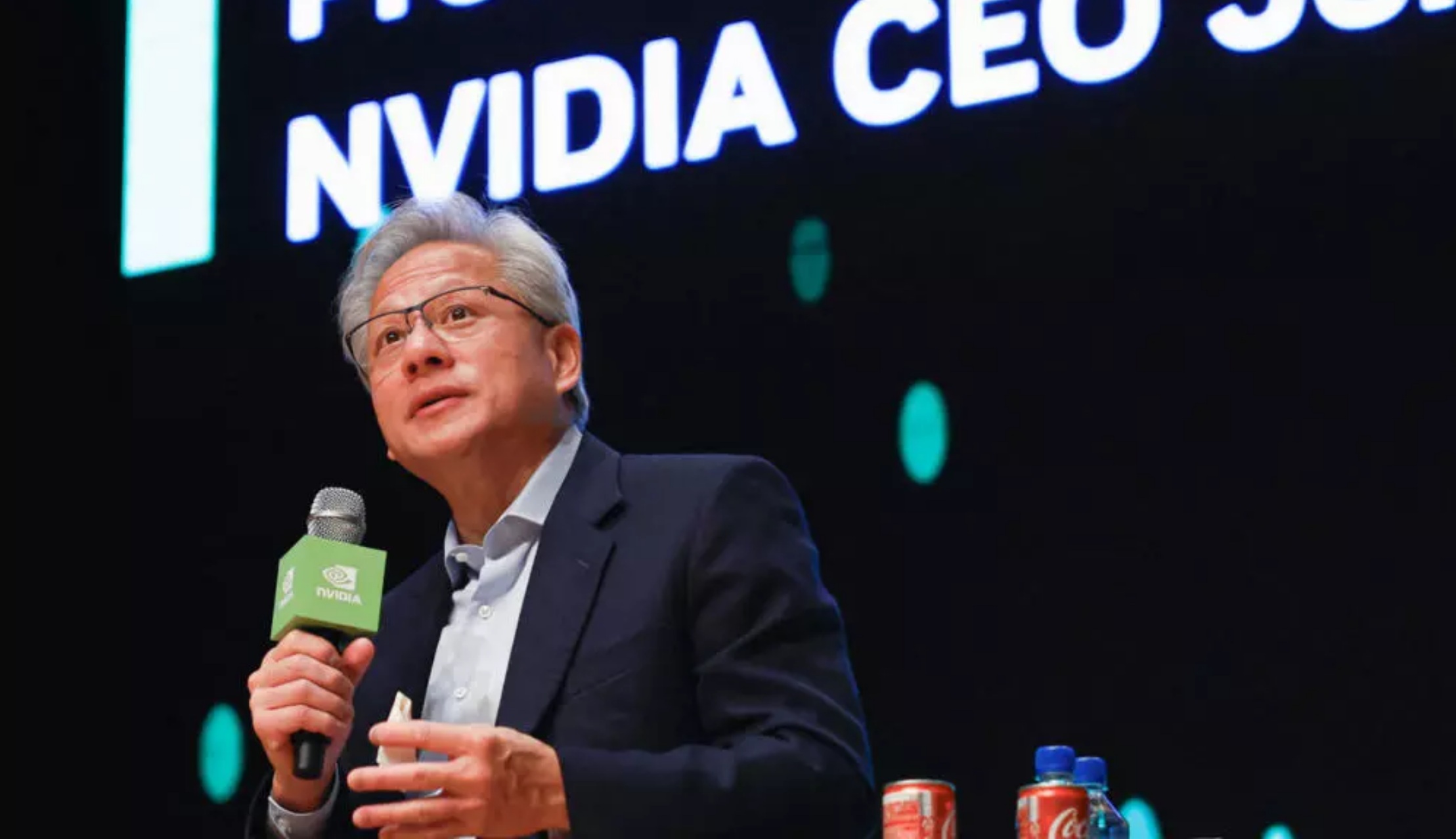 Nvidia CEO Jensen Huang attends the 2025 Asia-Pacific Economic Cooperation (APEC) CEO Summit in Gyeo ...
