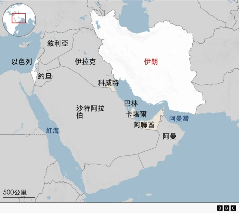 中东地图